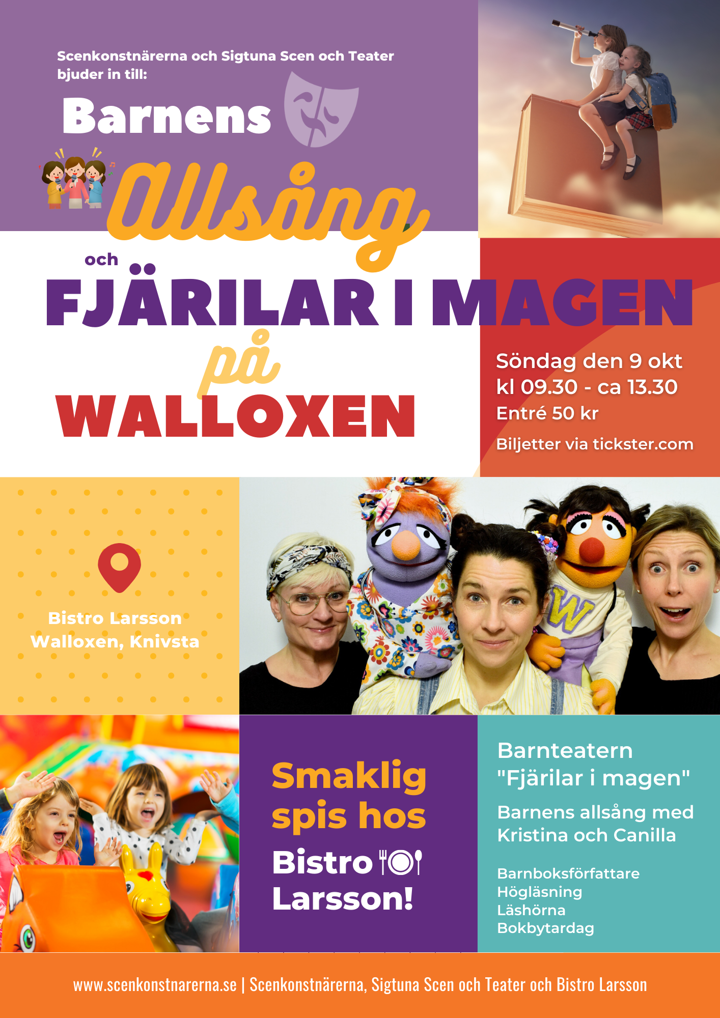 Barnteater "Fjärilar i magen" spelas i Margaretahallen Knivsta