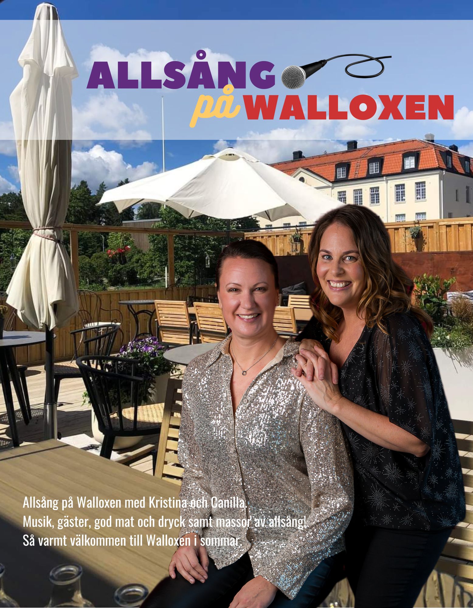 Allsång på Walloxen med Kristina Gissler och Canilla Enskär